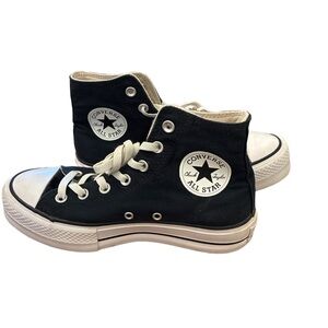 Converse Chuck Taylor All Star Lift Platform Sneakers in Black & White Size 7